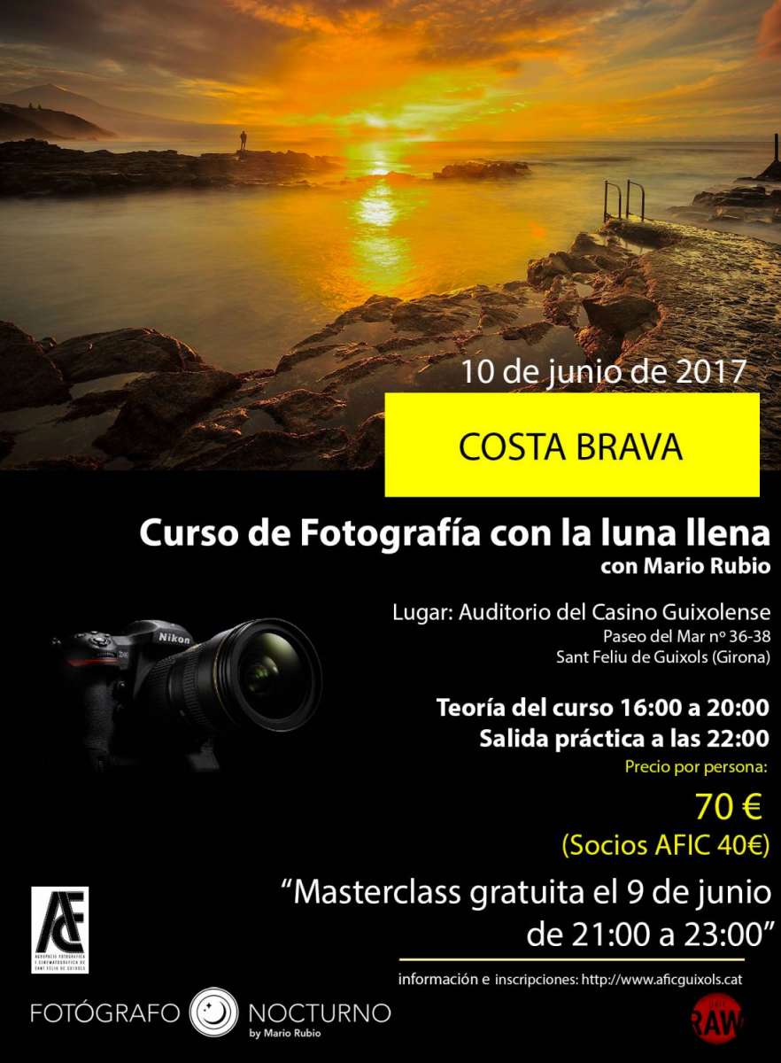 Costa Brava 9 y 10 de junio. Dos actividades.
